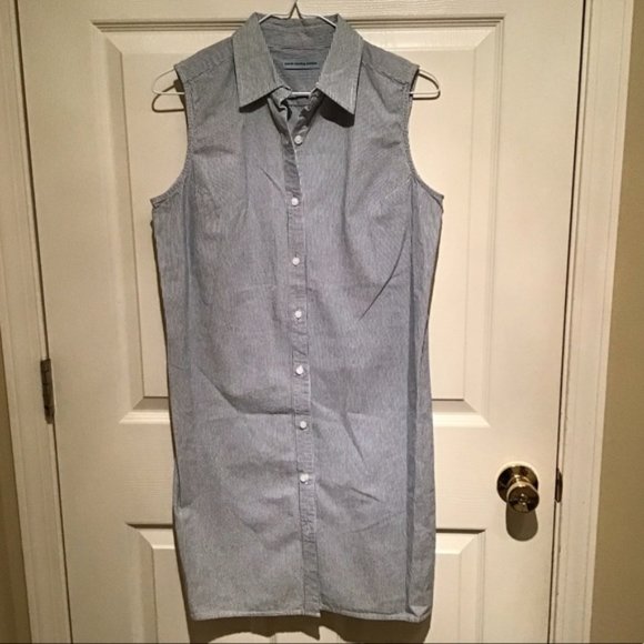 Marsh Landing Dresses & Skirts - Marsh Landing 6 Petite Chambray Sleeveless dress, cute summer dress 6P